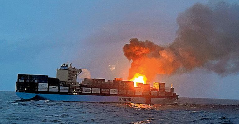 cargo-ship-caught-fire